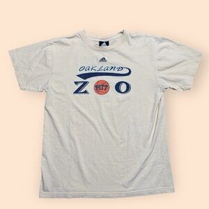 Vintage Adidas Pitt Panthers Oakland Zoo T Shirt Y2K Medium Vtg 2000s